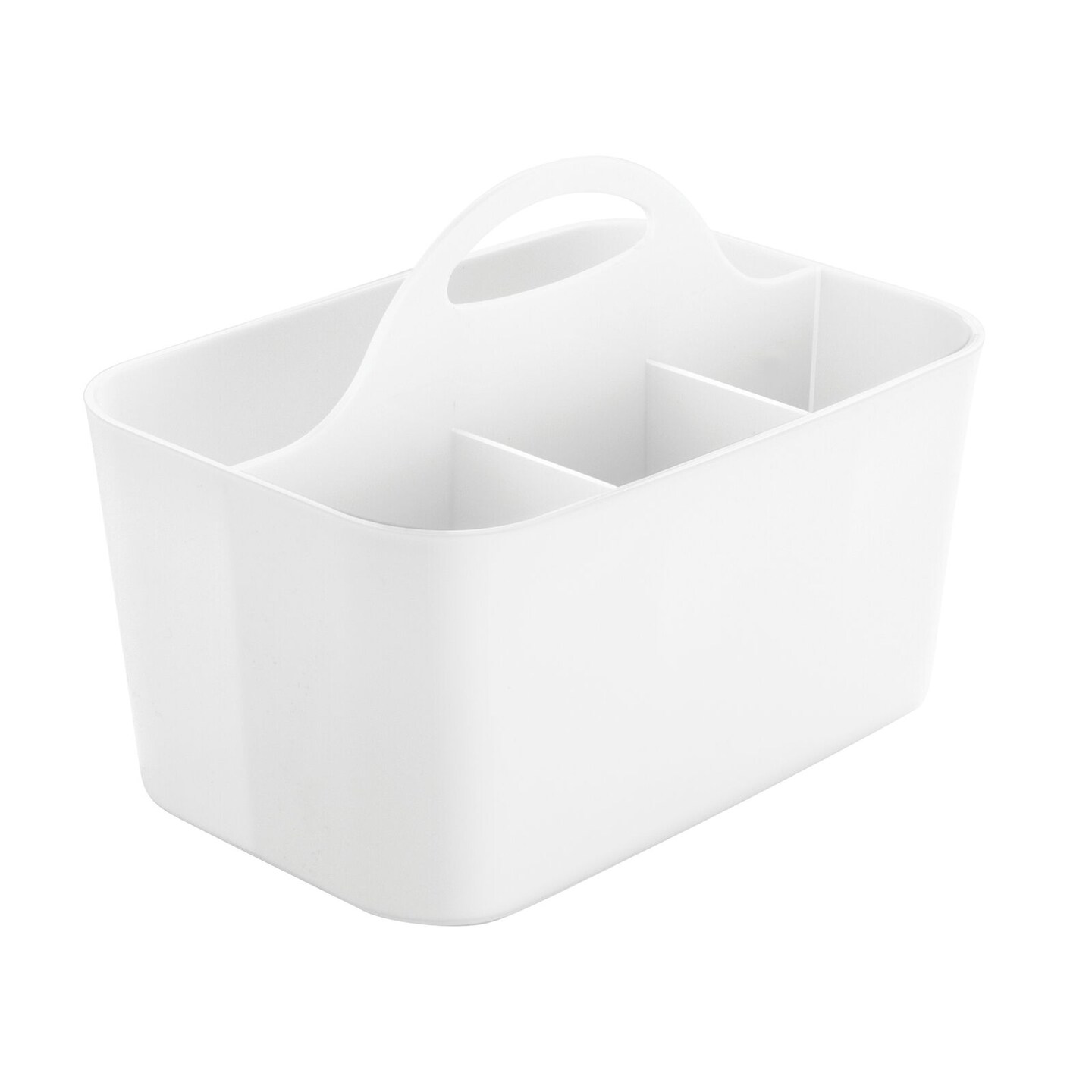 mDesign Plastic Storage Caddy Tote for Sewing &#x26; Craft Supplies, Small