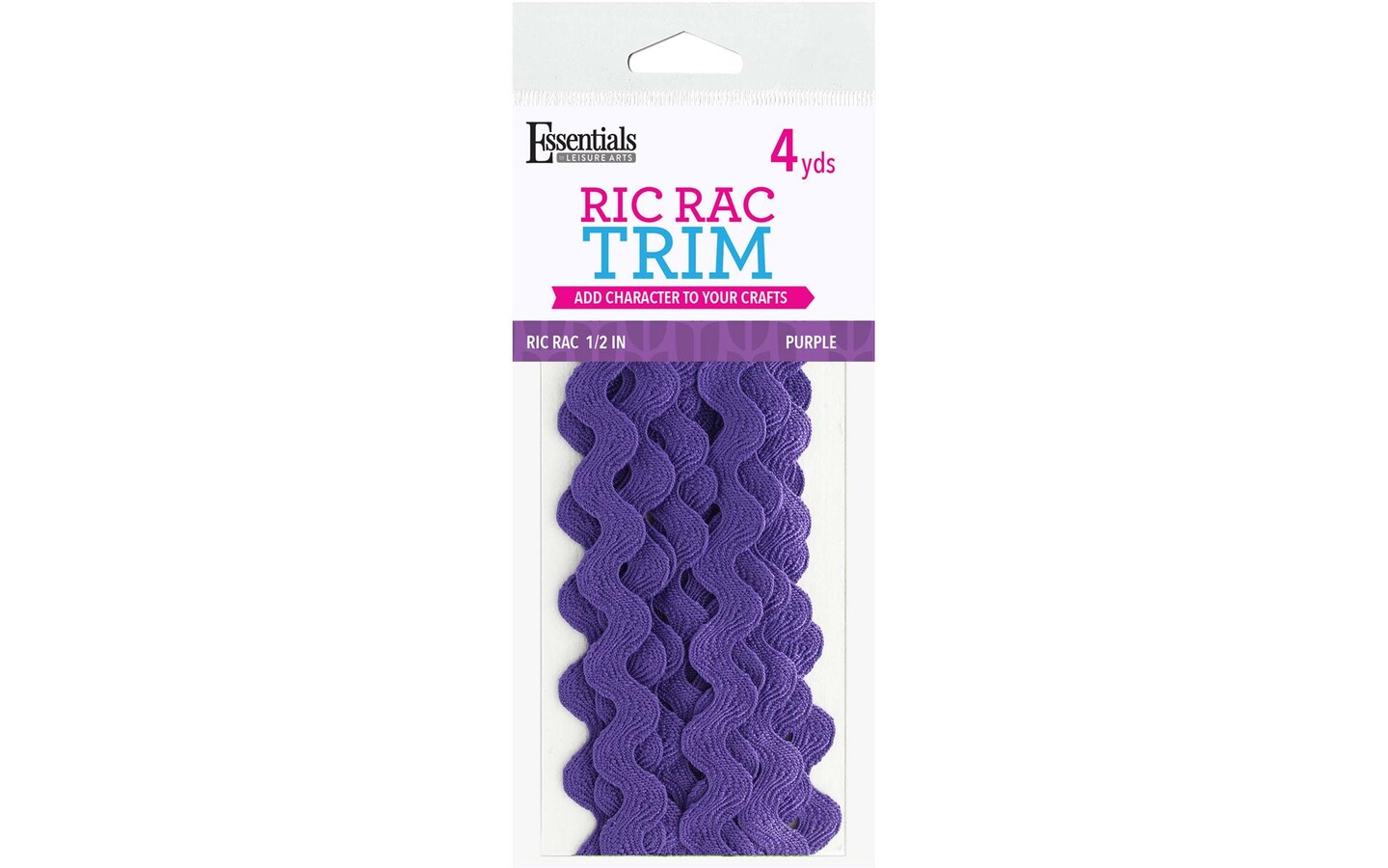Purple Holographic Ric Rac Leisure Arts Ric Rac 1/2