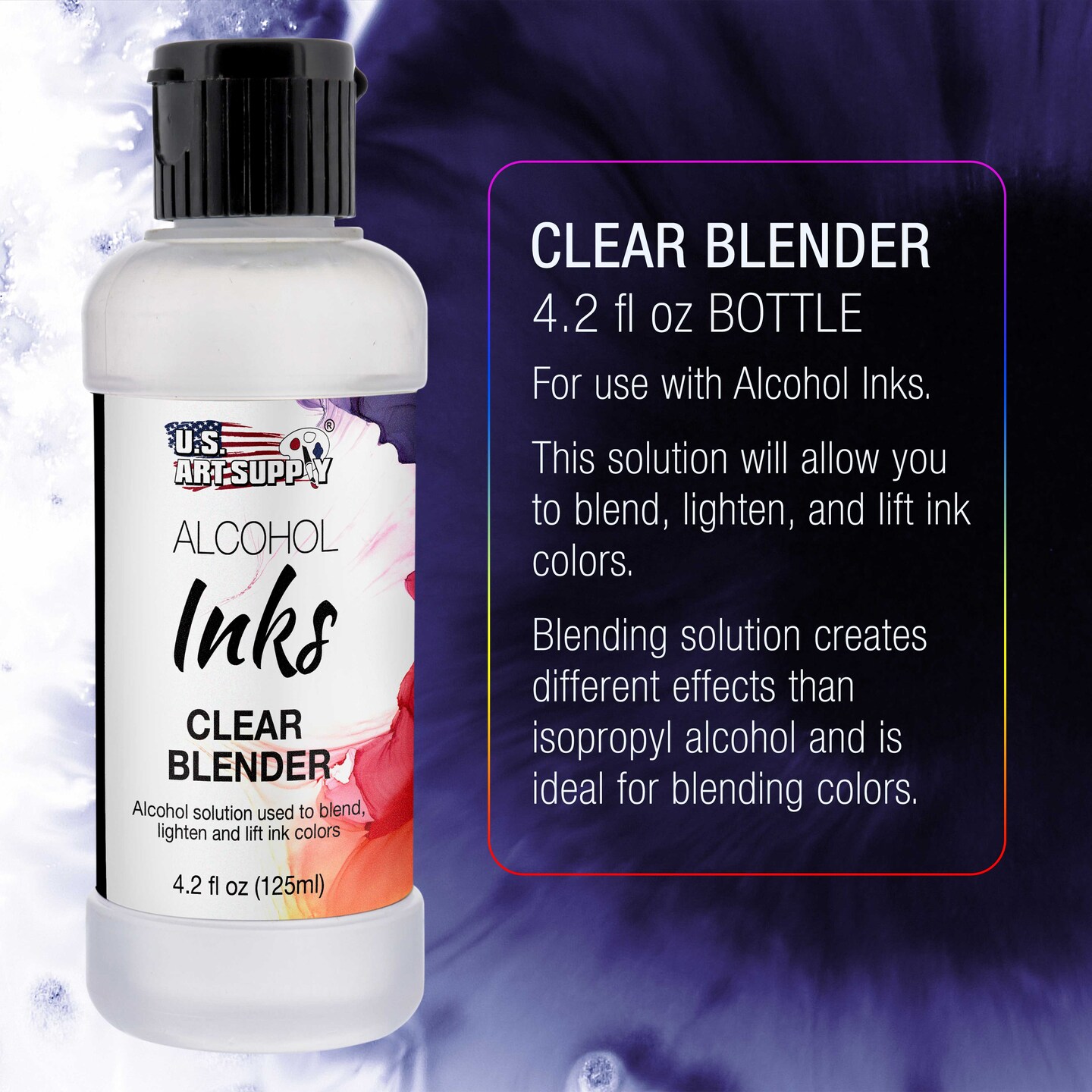 Alcohol Ink Color Blender Solution, Large 4.2 Ounce Bottle Alcohol