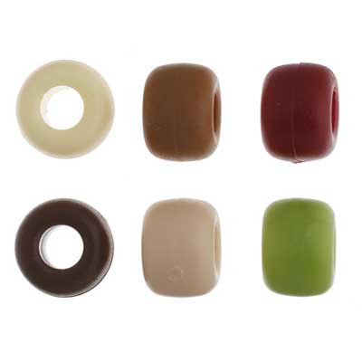 John Bead 9mm Assorted Matte Plastic Pony Beads, 1000pcs