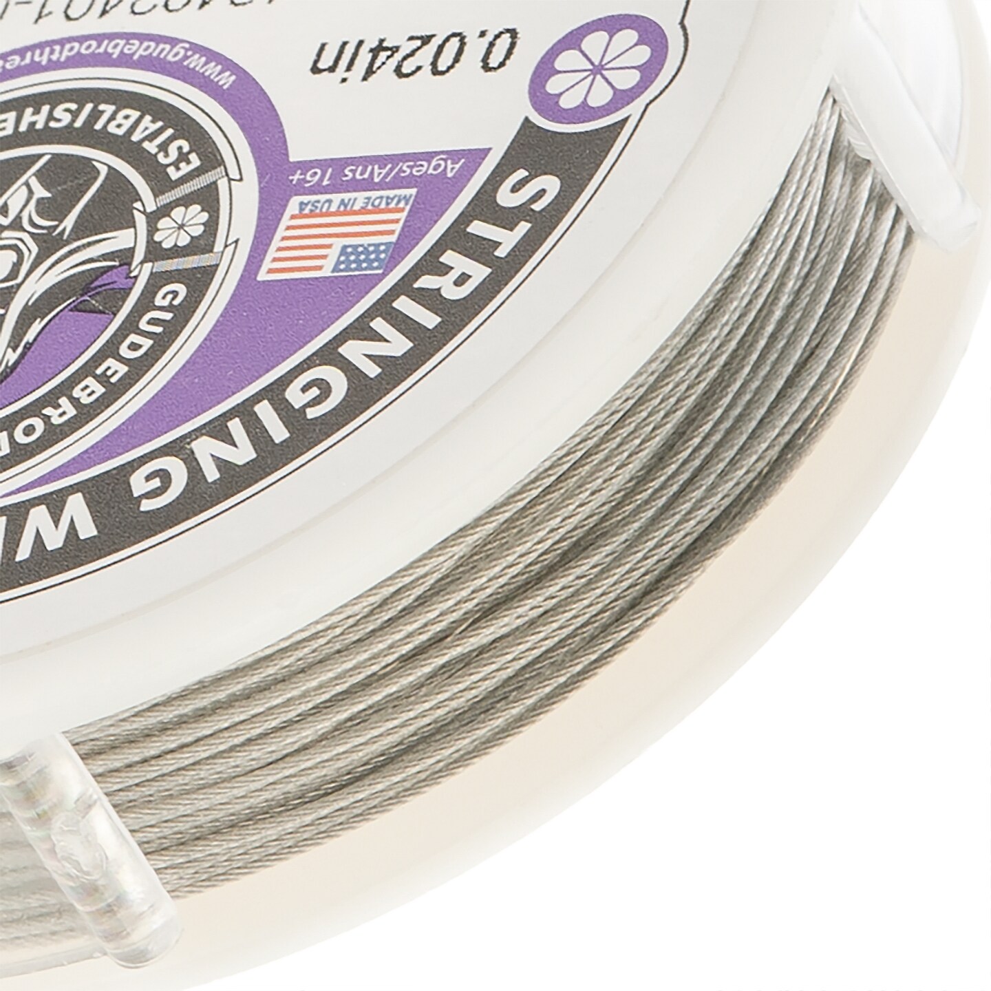 Gudebrod 49-Strand Stainless Steel Jewelry Wire | Made in USA