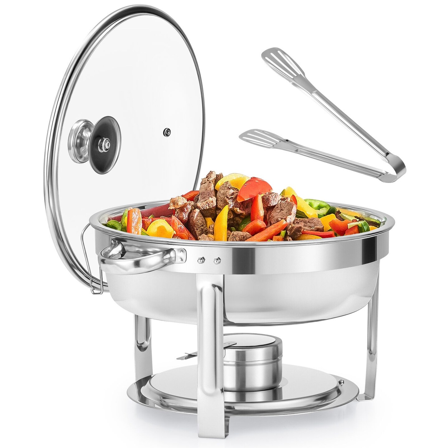 WILPREP 6qt Chafing Dish Buffet Set Stainless Steel Food Warmer for Parties