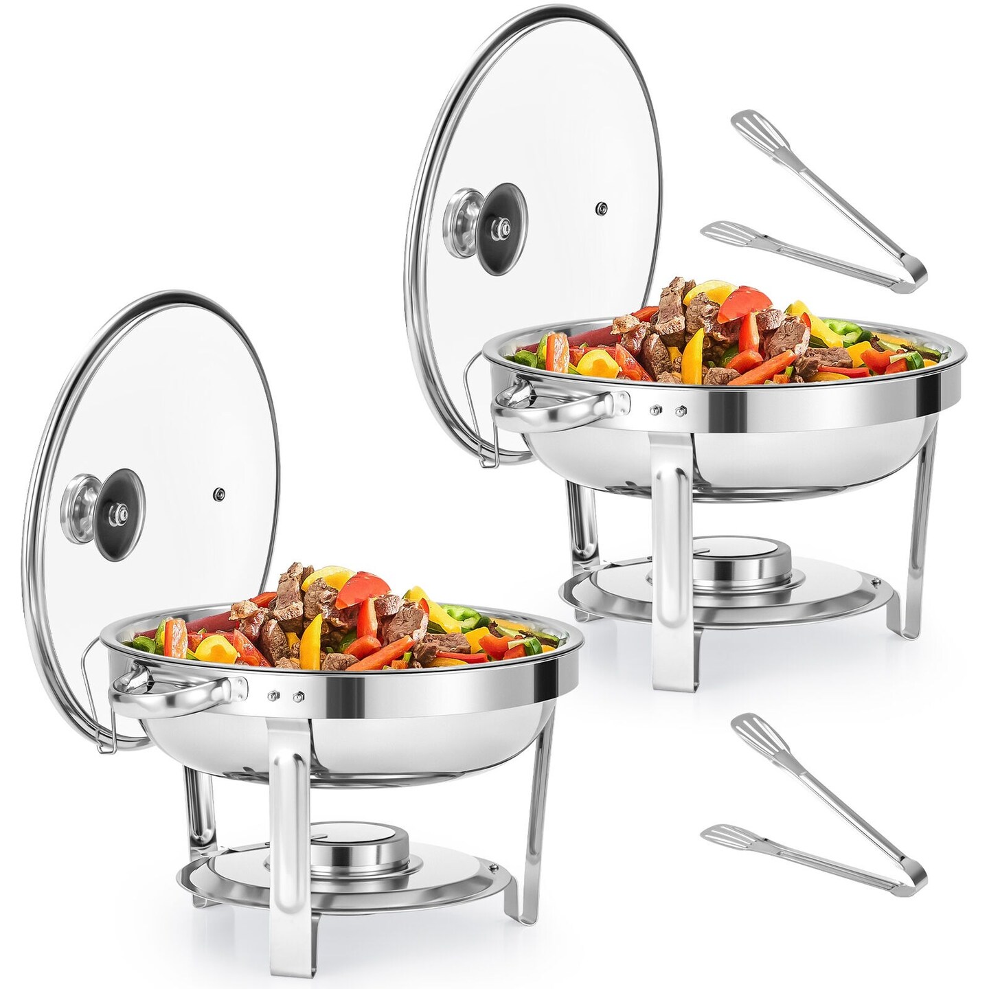 &#x22;WILPREP 5qt Chafing Dish Buffet Set of 2 Stainless Steel Food Warmers for Party &#x22;