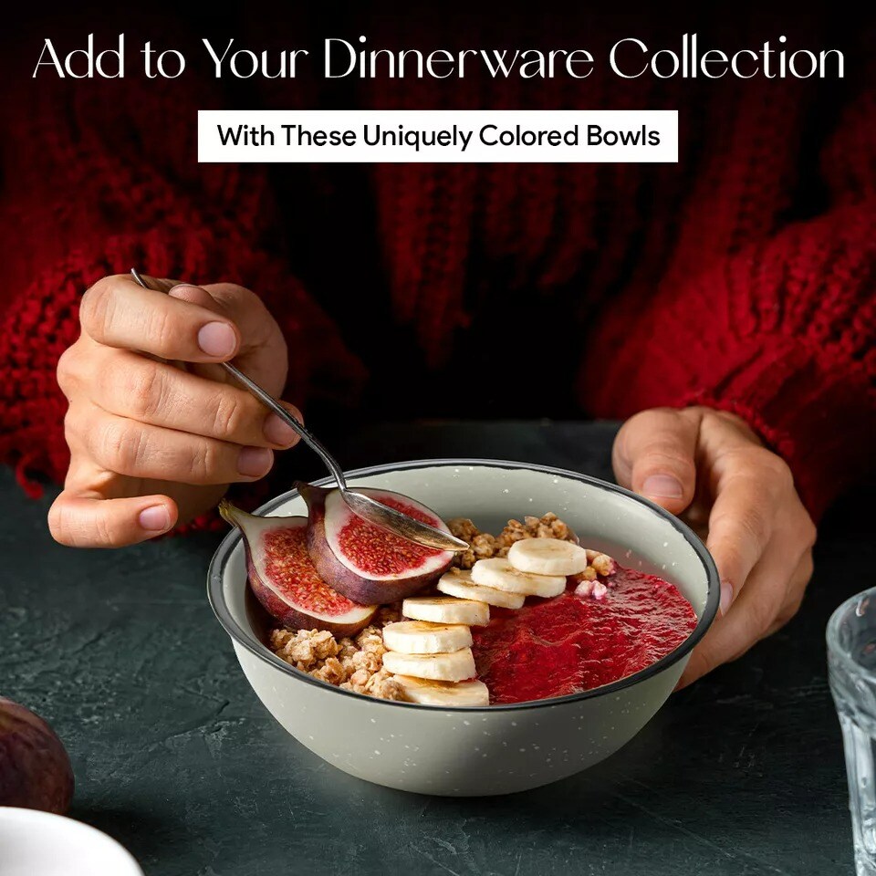 American Atelier Cereal Bowls Set of 4, 19-Ounce Microwave, and Dishwasher Safe