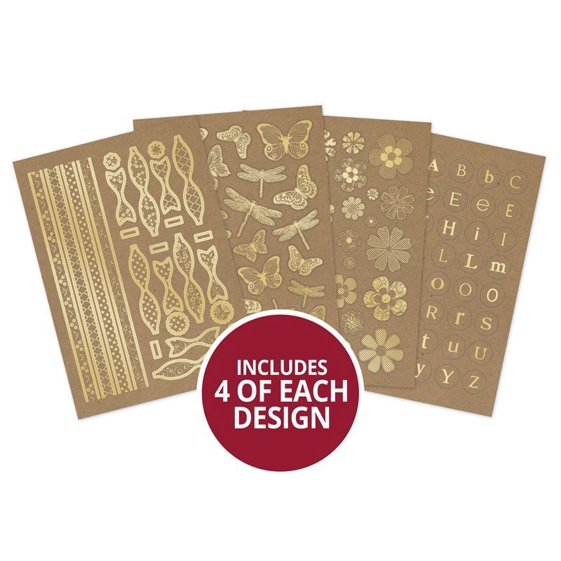 Hunkydory Crafts Kraft Card Embellishment Selection