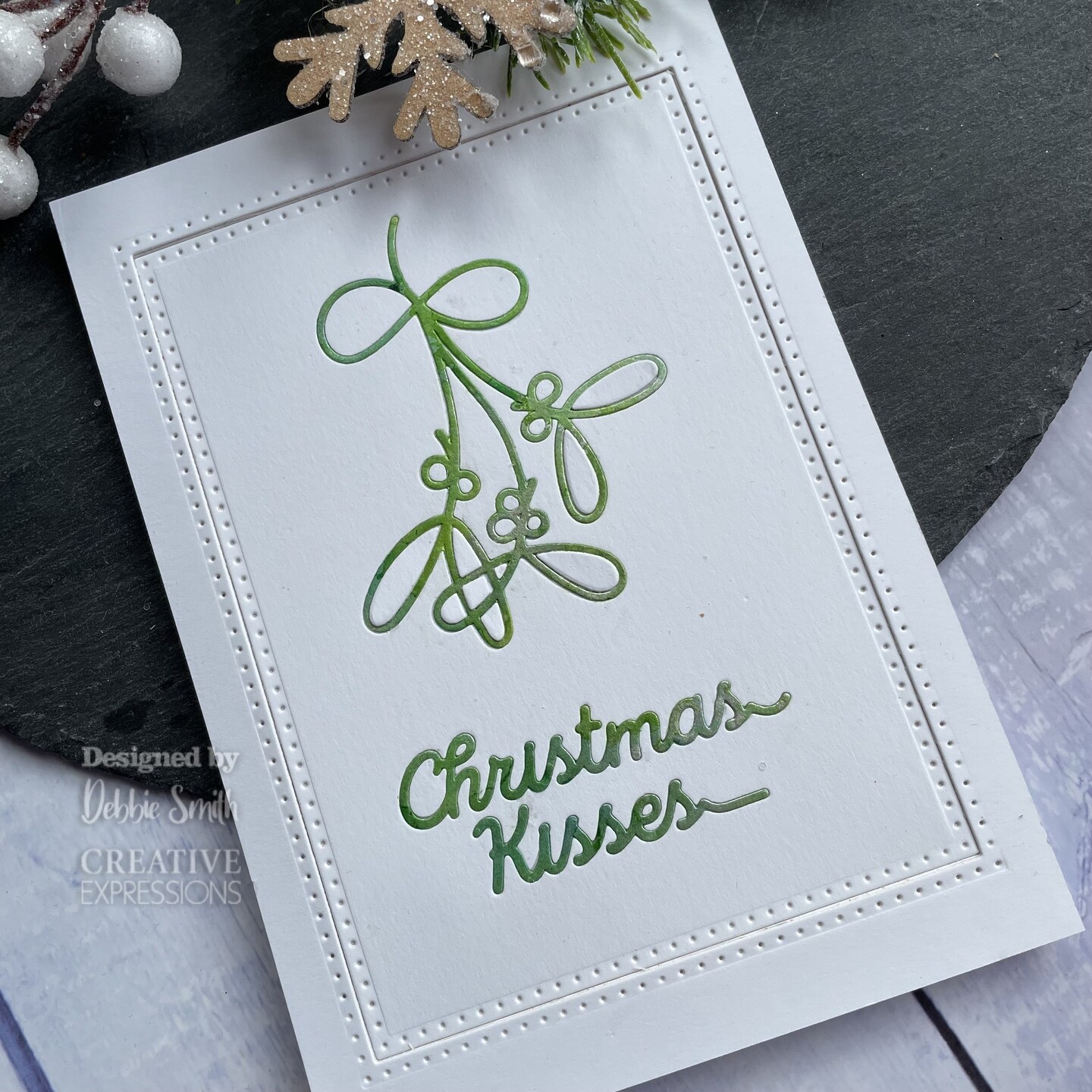 Creative Expressions  One-liner Collection Christmas Kisses Craft Die