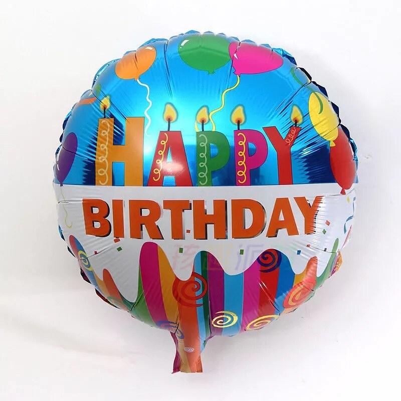Happy Birthday Aluminum Foil Balloons