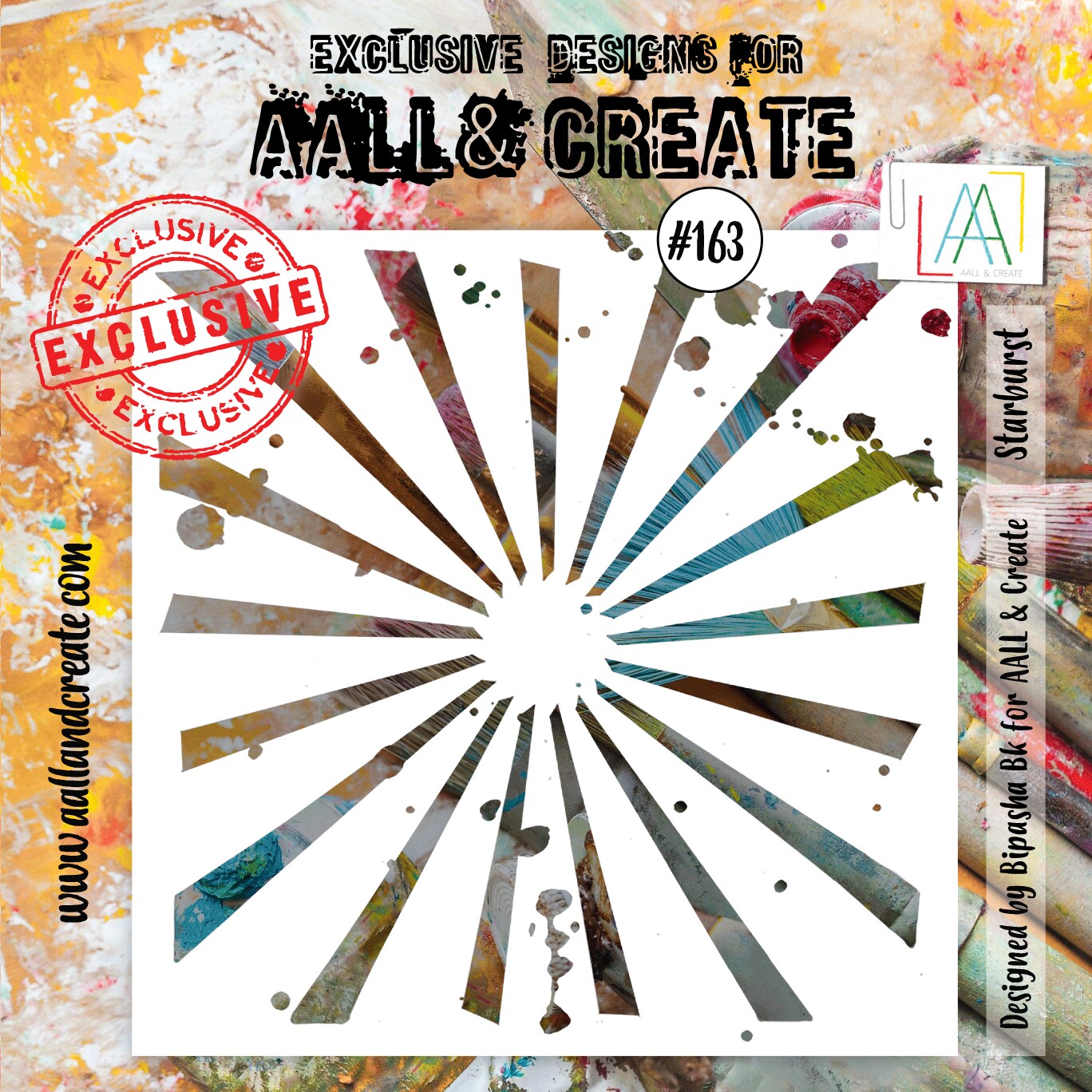 AALL and Create  Stencil - 163 - Starburst