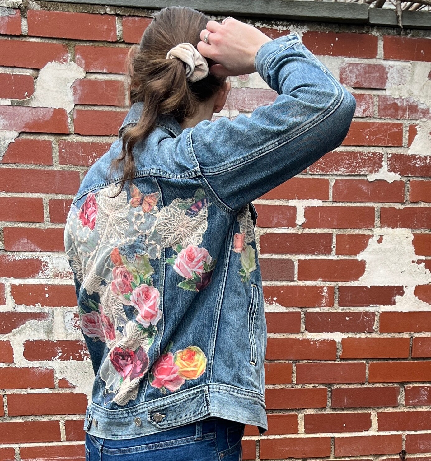 Ameri MESH LAYERED DENIM JACKET 未使用☆Ameri☆MESH LAYERED DENIM 