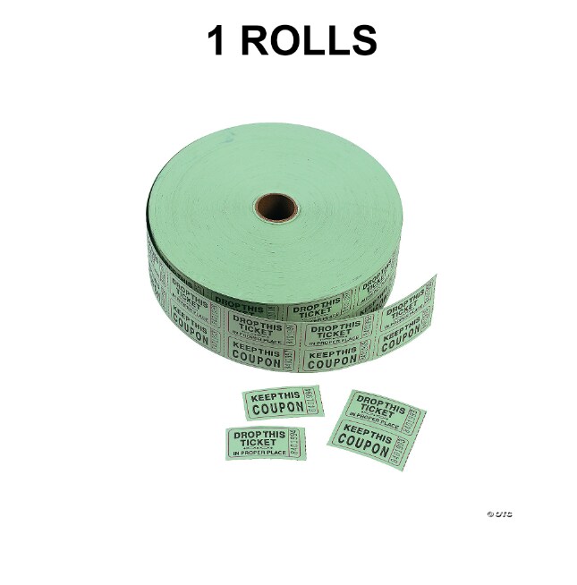Green Coupon Double Roll Tickets