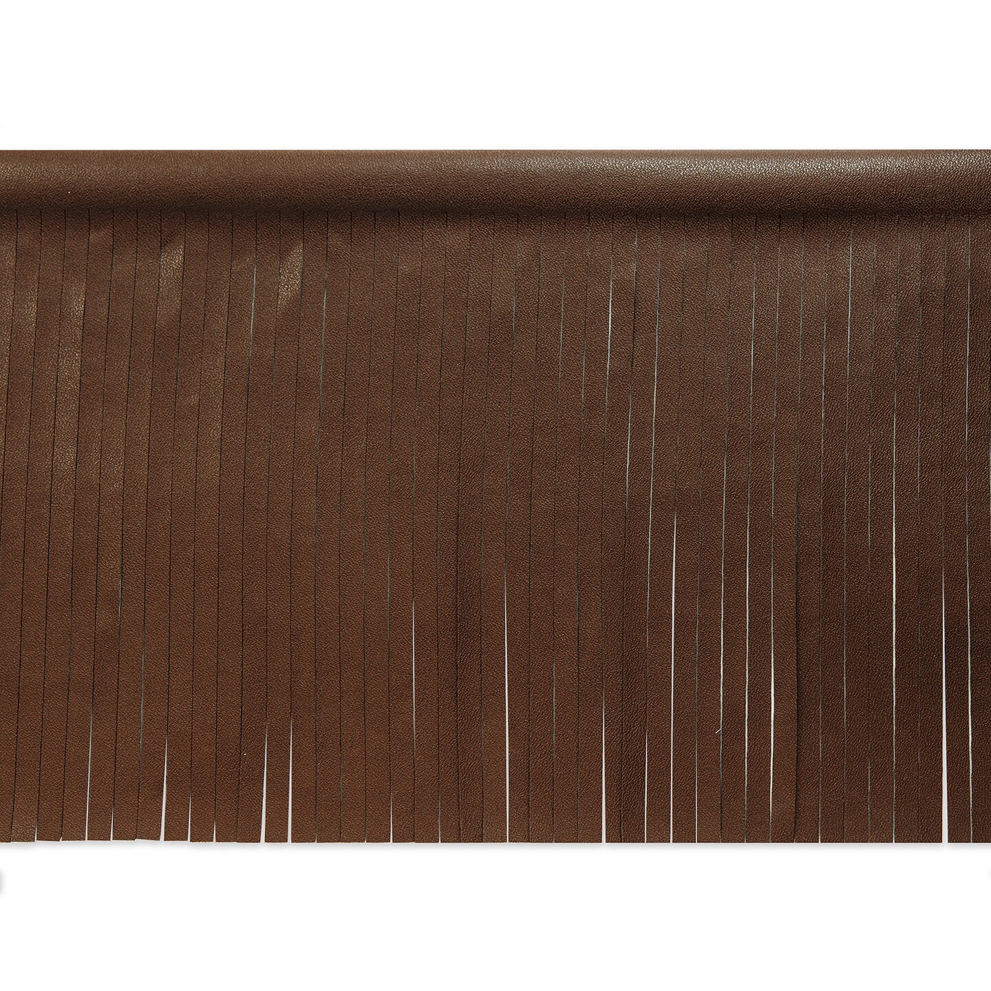 10 Yards of 6" Matte Finish Vegan Leather Fringe Trim | 10 yard cut