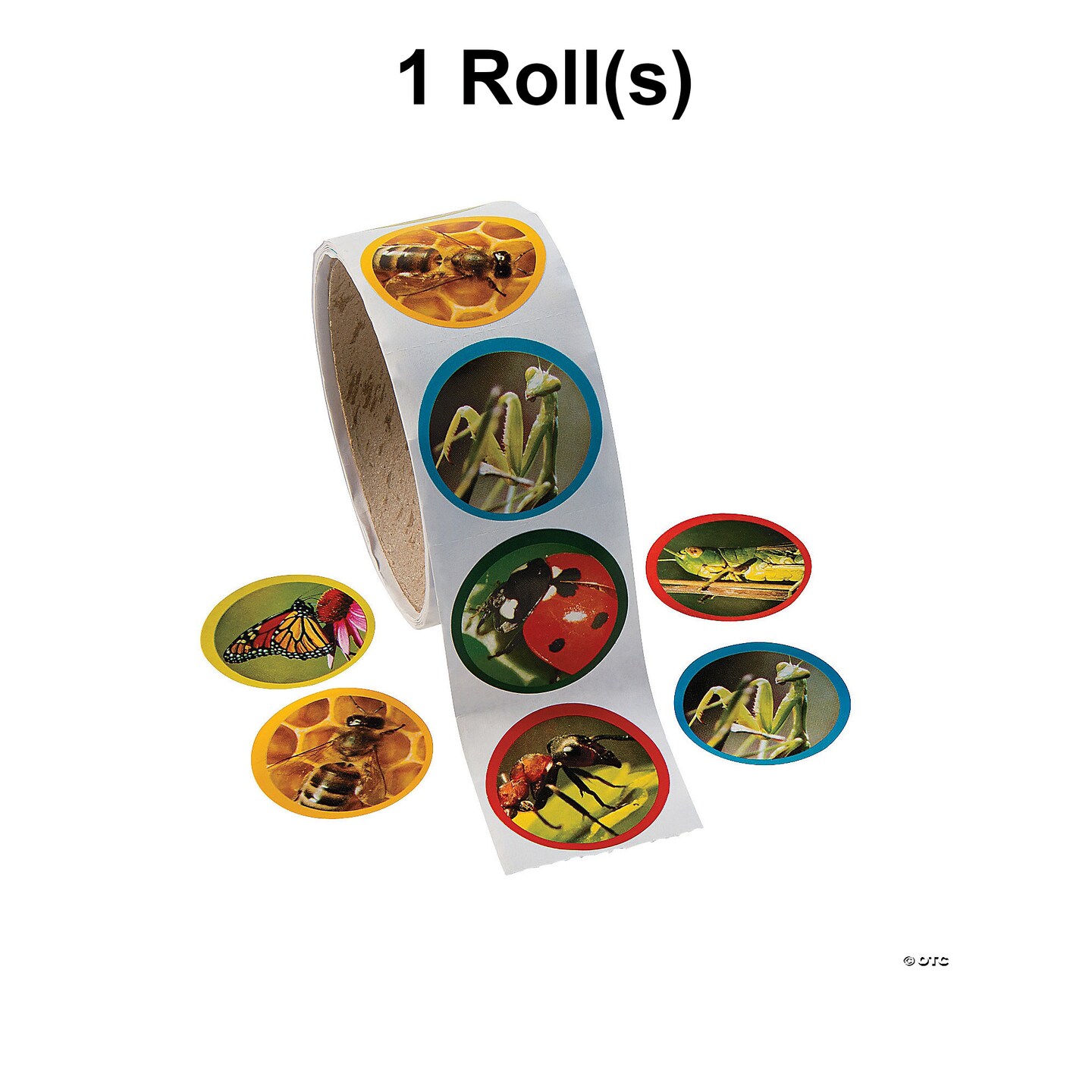 Realistic Bug Sticker Roll - 100 Pc.