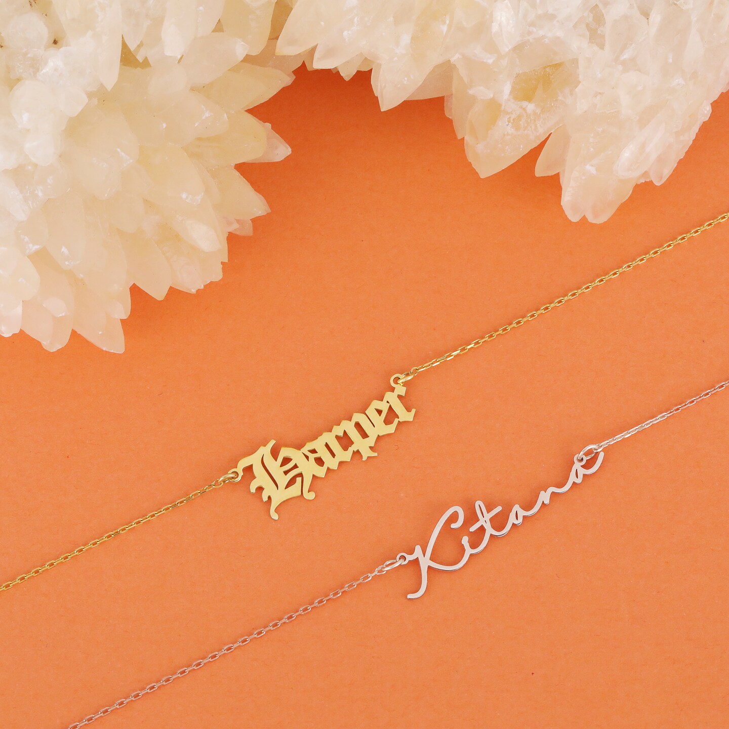 14k Gold Personalized Name Necklace, Name Necklace, Gold Name Necklace 