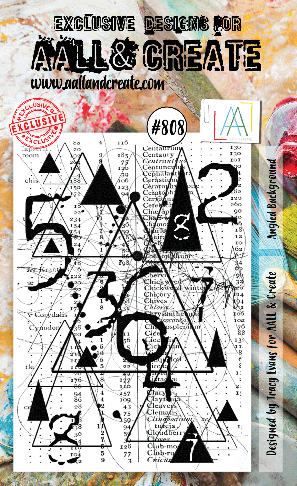 AALL and Create  Stamp Set - 808 - Angled Background