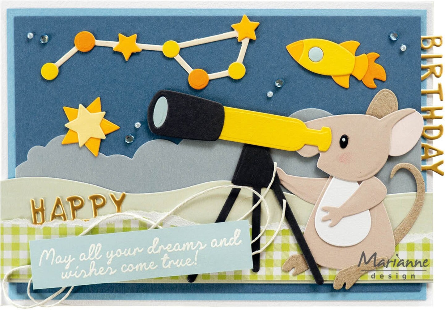 Marianne Design  Craftables Die - Congratulations Circle By Marleen