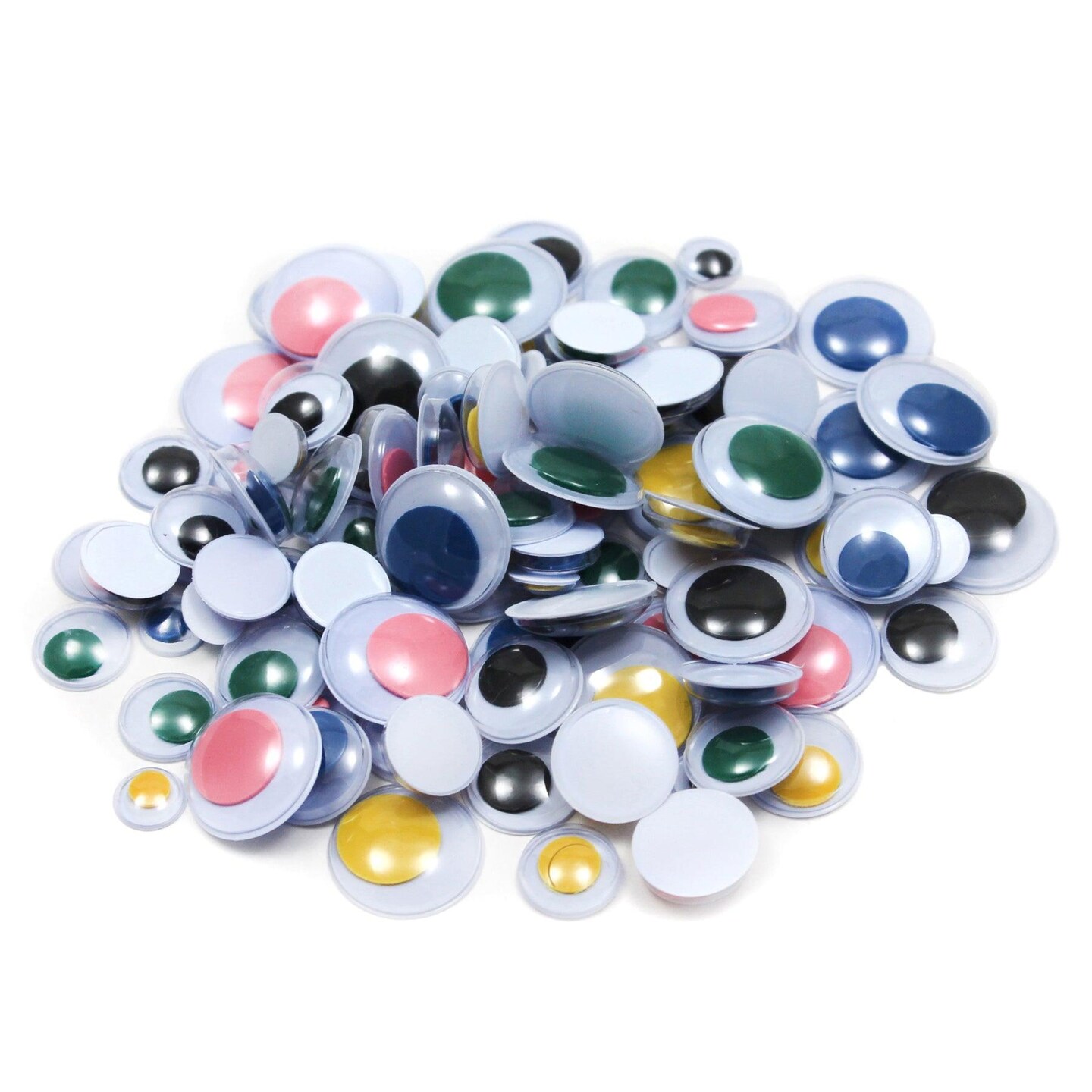 Wiggle Eyes Classroom Pack, Assorted Colors, Shapes &#x26; Sizes, 1000 Pieces