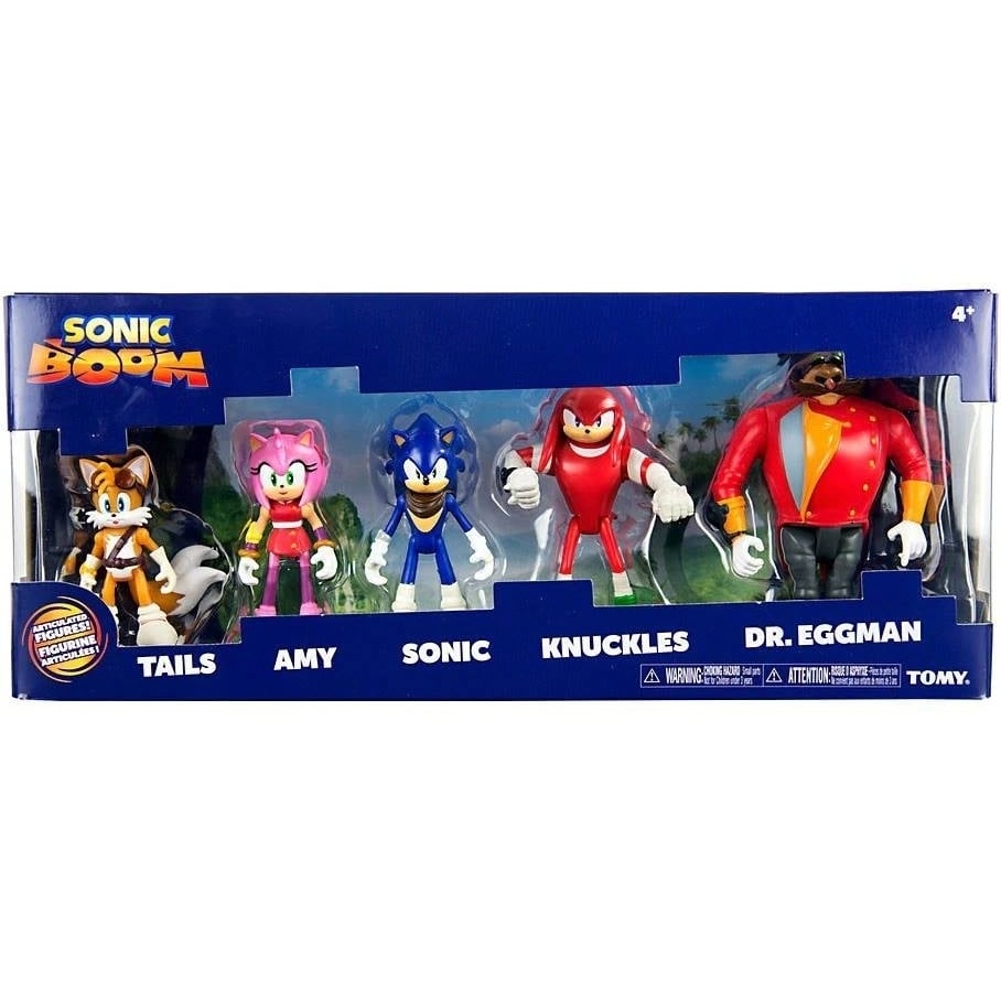 Sonic Boom 3 Inch Action Figure Bundle Sonic Tails Amy Knuckles Dr Eggman