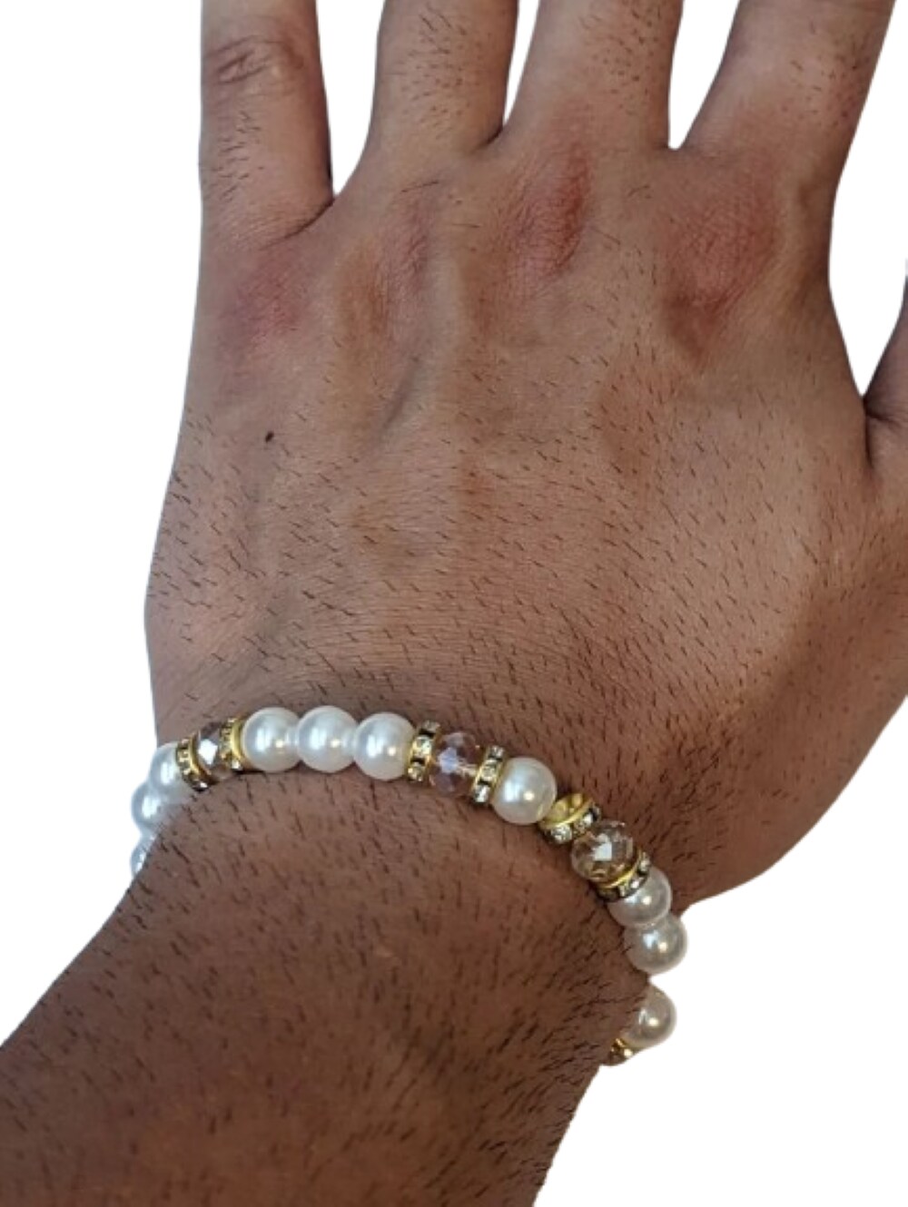 Kitcheniva Adjustable White Pearl Bracelet