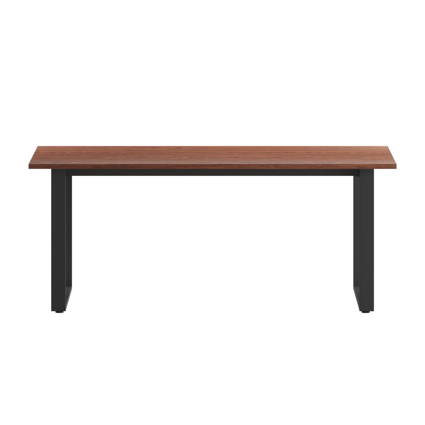 Emma and Oliver Remy 72x36 Dining or Gaming Table with Double Sided Laminate Table Top and Heavy Duty U-Frame Steel Base