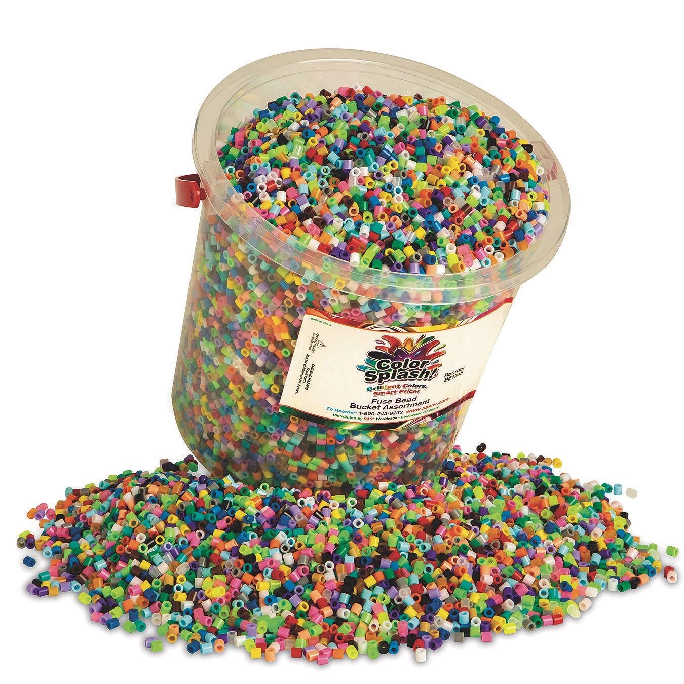 Color Splash!&#xAE; Fuse Bead Bucket, Assorted Colors, 26,000+ Beads