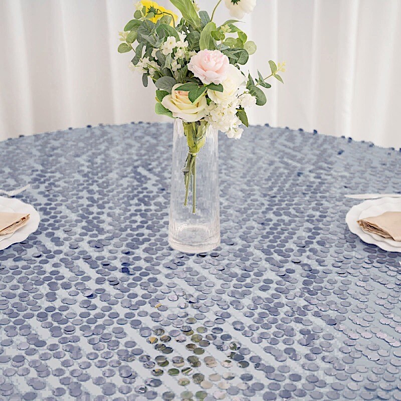 120&#x22; Large Payette Sequin Round Tablecloth