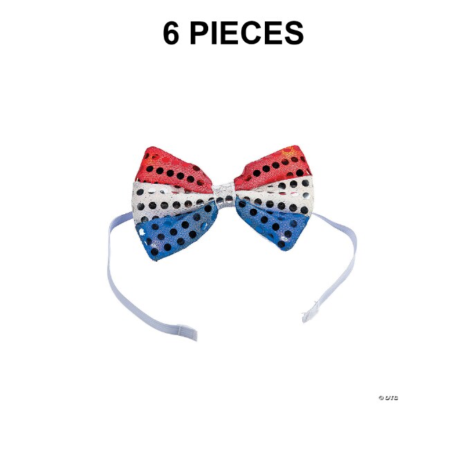 Light-Up Patriotic Bow Tie - 6 Pc.
