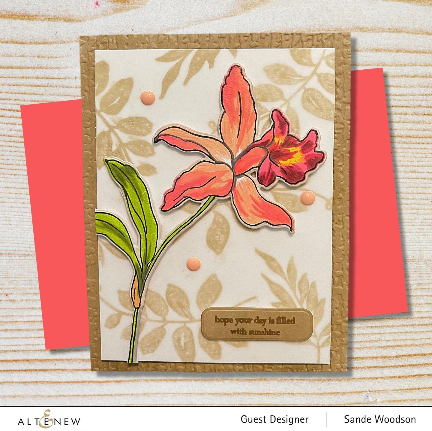 Organic Linen 3D Embossing Folder
