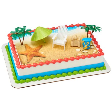 Beach Chair &#x26; Umbrella Cake Kit 6-Piece set