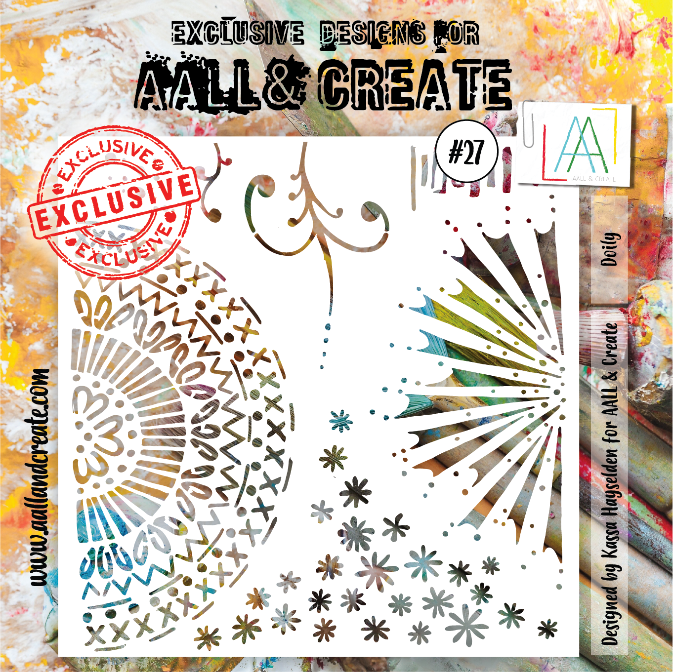 AALL and Create  Stencil - 27 - Doily