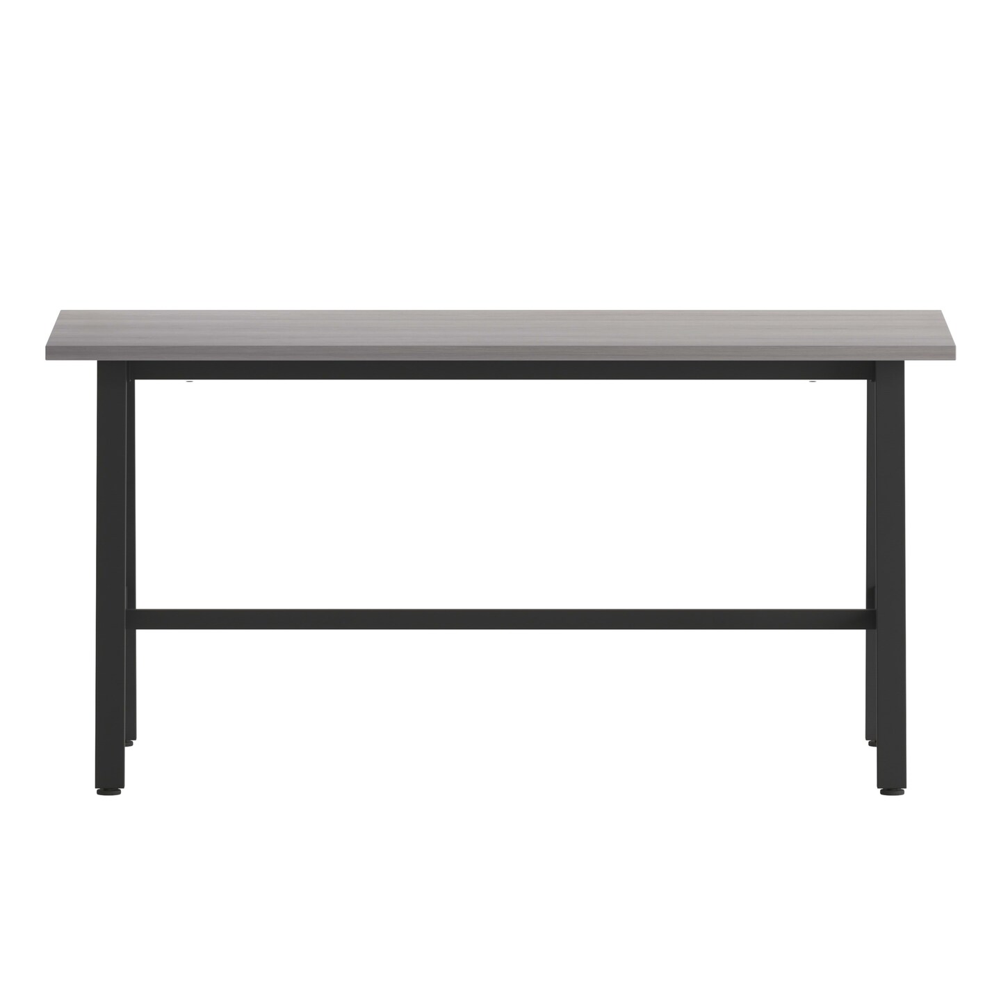 Emma and Oliver Remy 60x24 Dining or Gaming Table with Double Sided Laminate Table Top and Heavy Duty A-Frame Steel Base