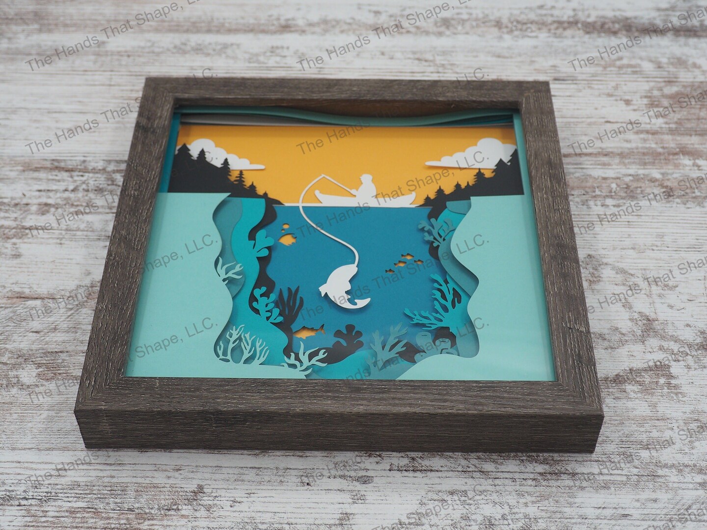 fishing tackle shadow box Hobby Lobby Wooden Boat Wall Decor coastal * Great conversation piece * Perfect coastal decor art piece for your cottage or beach house Vintage Fishing Lure Shadow Box