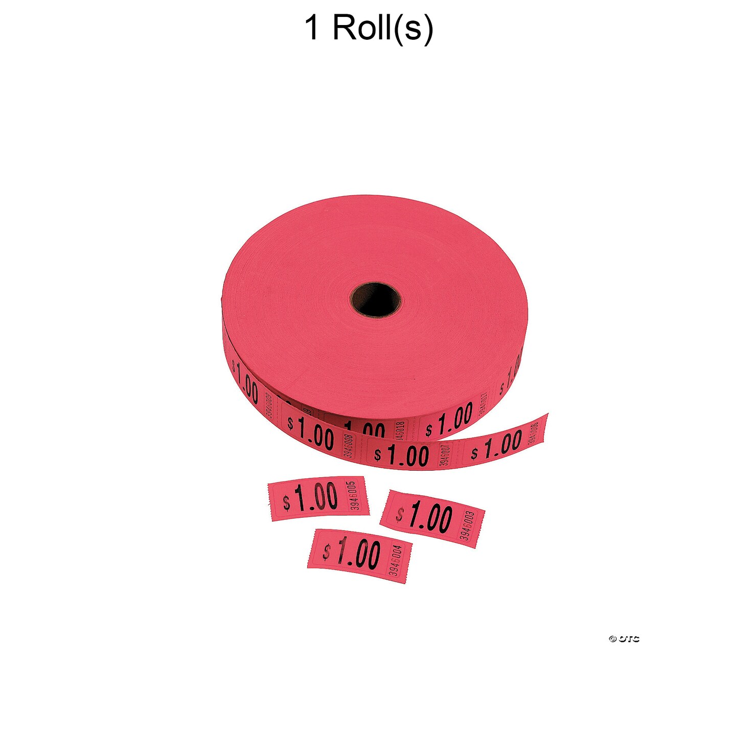 Red $1.00 Single Roll Tickets