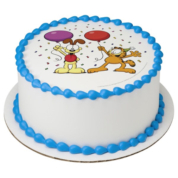 Garfield and Odie Edible Cake Topper Image - 1/4 Sheet