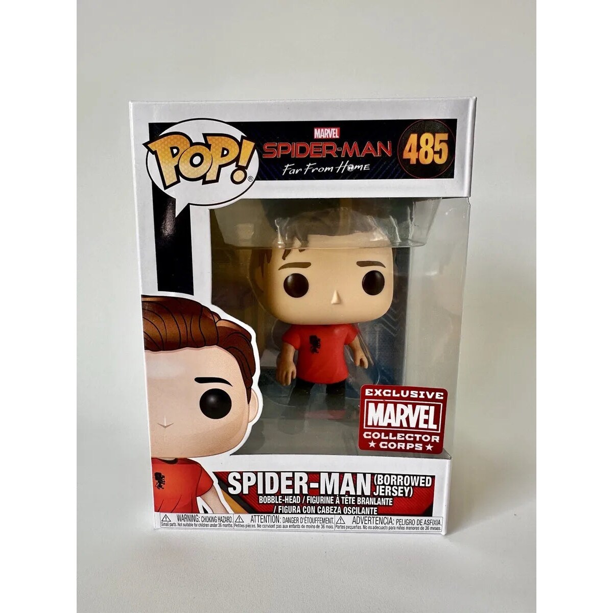 Spider-Man (Borrowed Jersey) Funko Pop! 485 - Spider-Man Far From Home -