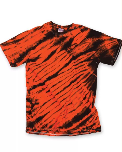 DYENOMITE® Tiger Stripe Tie-Dyed T-Shirt