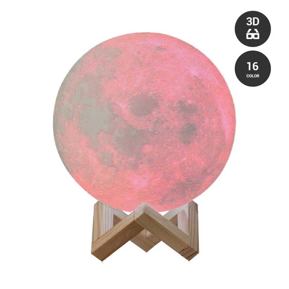 3D Moon Night Light Table Lamp
