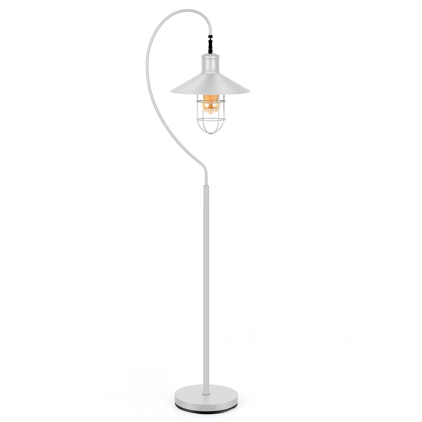 White Arched Floor Lamp