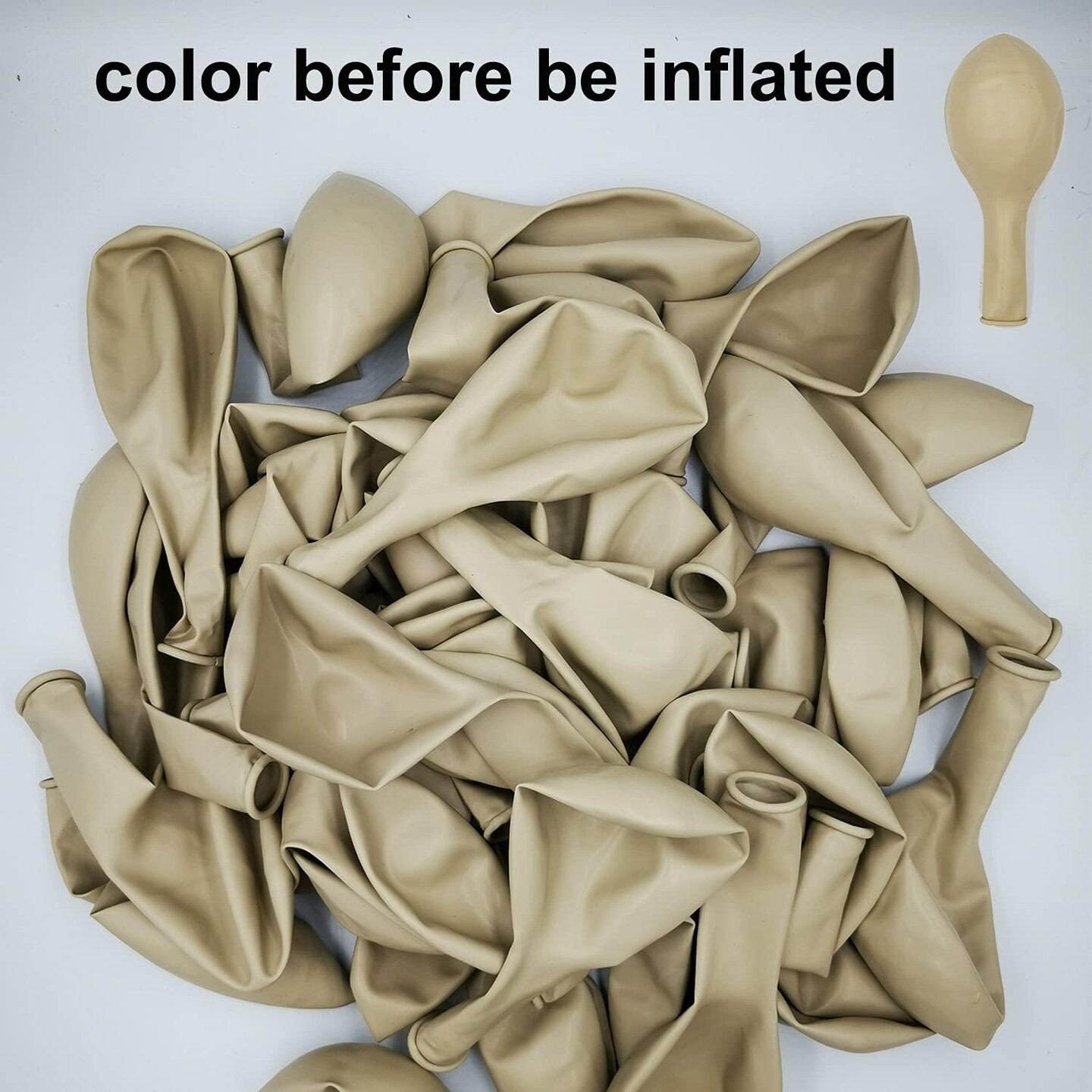 White Sand Balloons 12 Inch 50 Pcs Baby Shower Party Balloons Happy Birthday Decoration Balloons Gender Reveal Wedding Party Decoration
