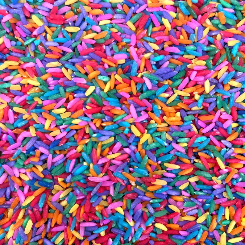 Rainbow Colored Rice for Kids Sensory Filler DIY Sensory Kit Rice for ...