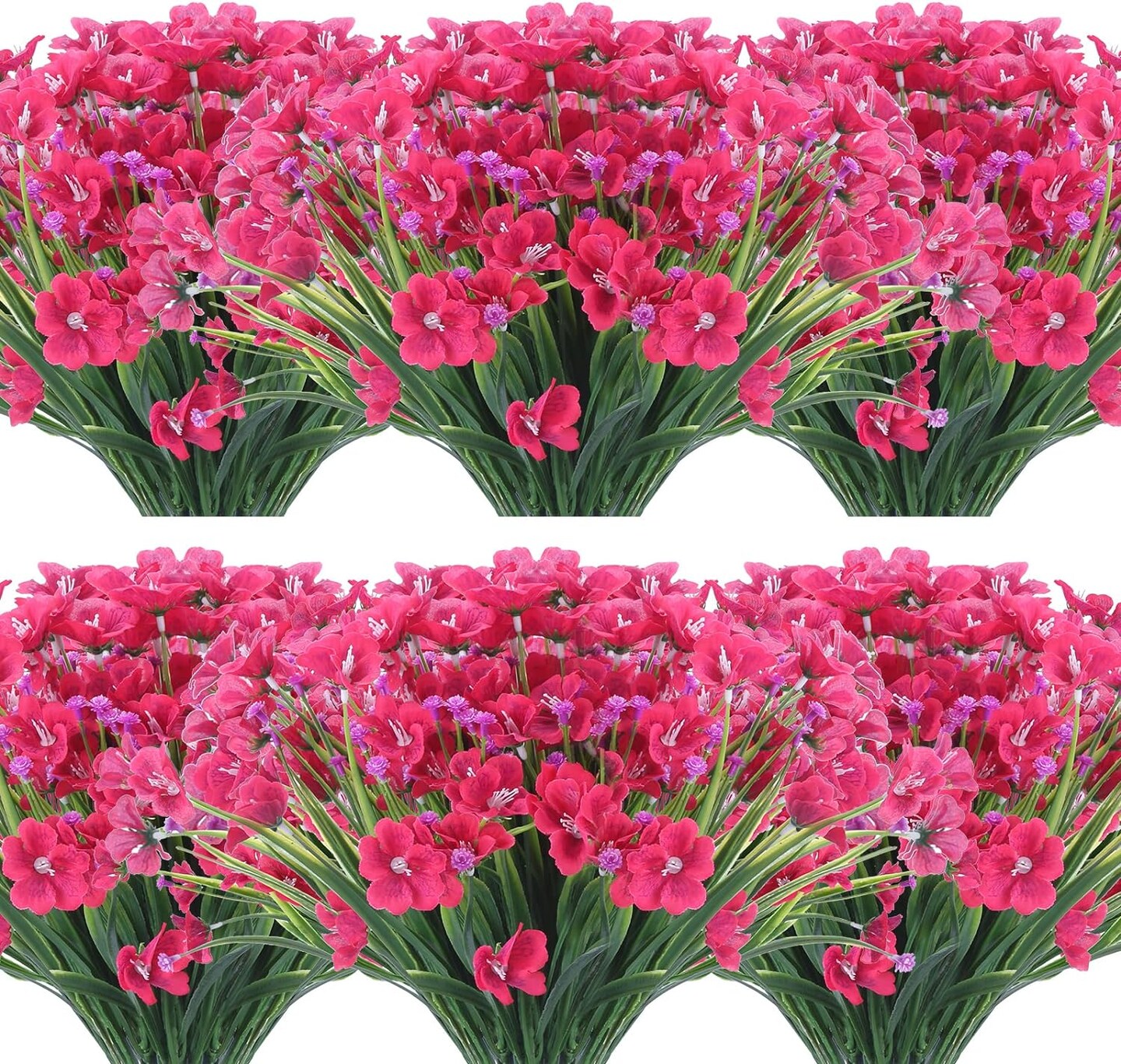 Blooming Beauty: UV Resistant Fake Flower Bundles for Year-Round Garden Decor