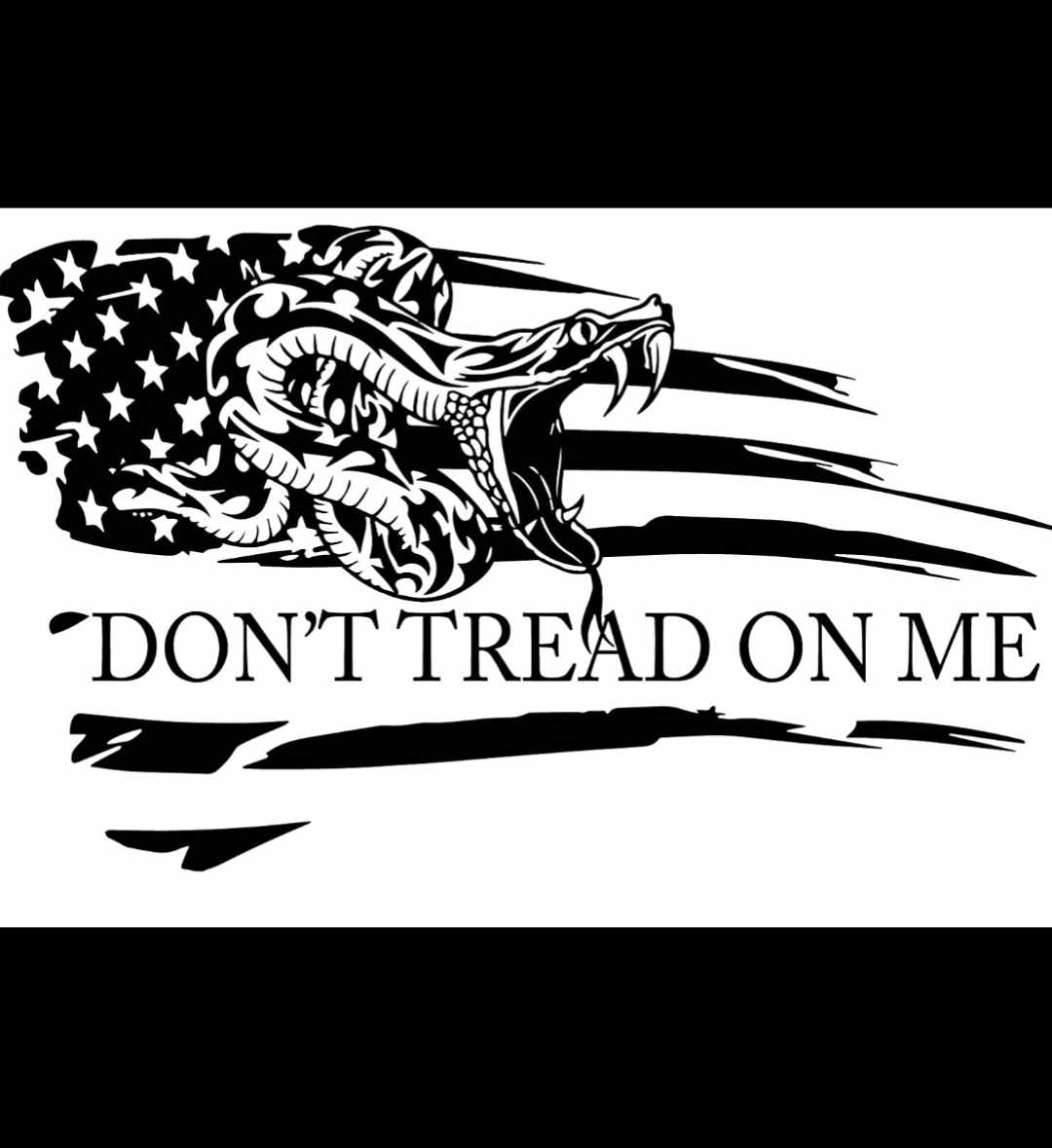 Dont tread on me Vinyl window decal, Nice looking flag decal Window ...