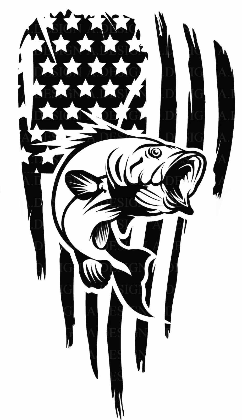 Fish Flag Vinyl window decal, Nice looking flag decal Window Decal ...