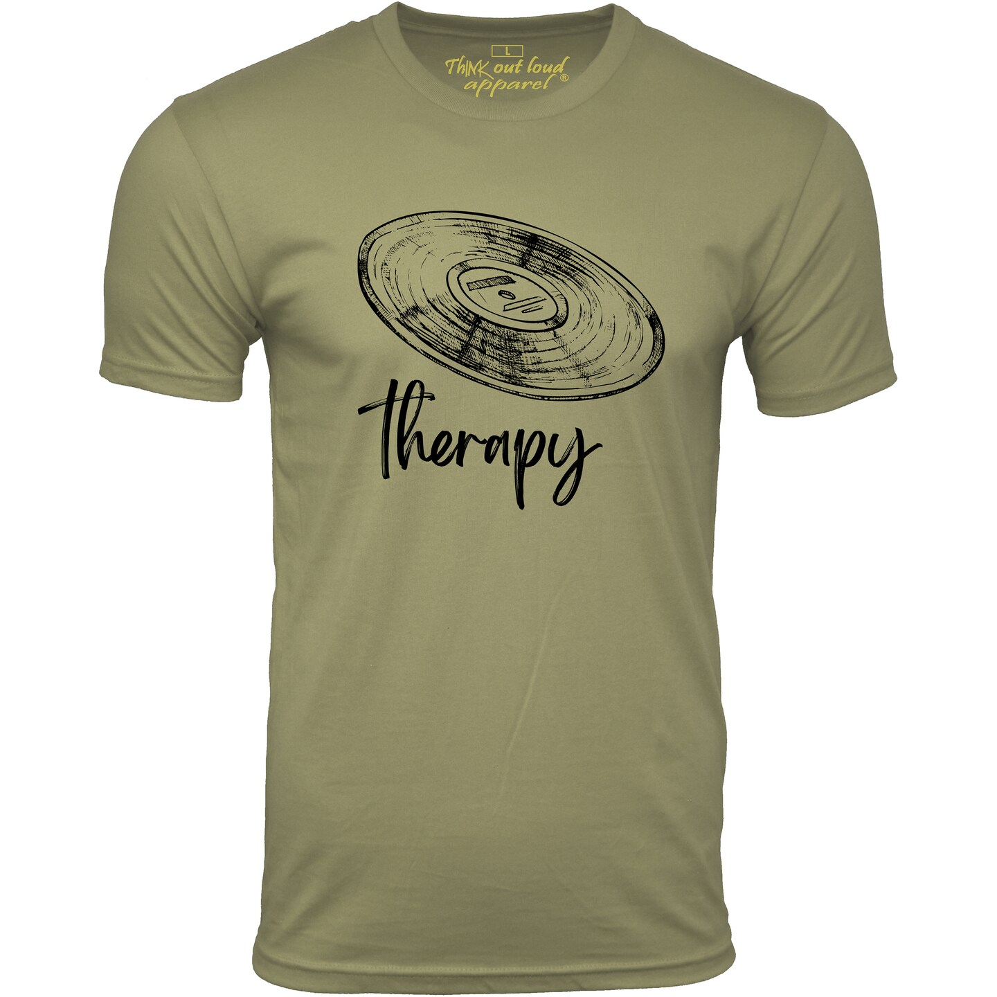 Music Therapy T-shirt Vinyl Record Graphic Tee Music Lover Gift