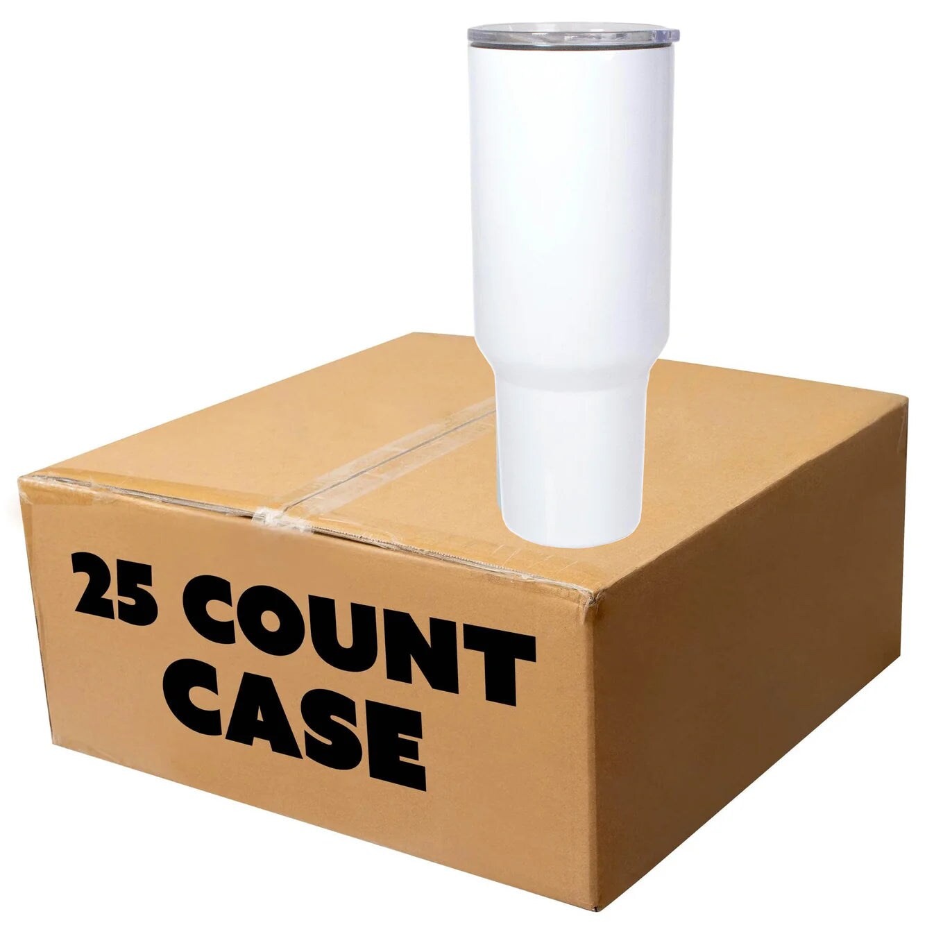 Makerflo 40 oz Sublimation Tumbler with Lid &#x26; Straw | Craft-Ready for DIY Gifts &#x26; Personalization (Sublimation, Epoxy, UV DTF, Vinyl, and Laser Engraving)