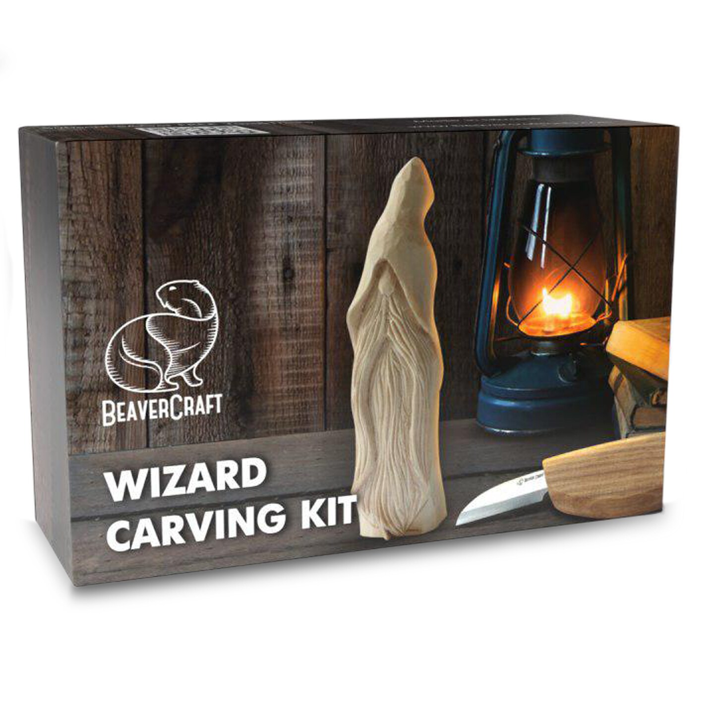 BeaverCraft Wood Whittling Kit for Beginners DIY03 Wizard - Wood Carving Tools Woodworking Kit for Adults and Teens