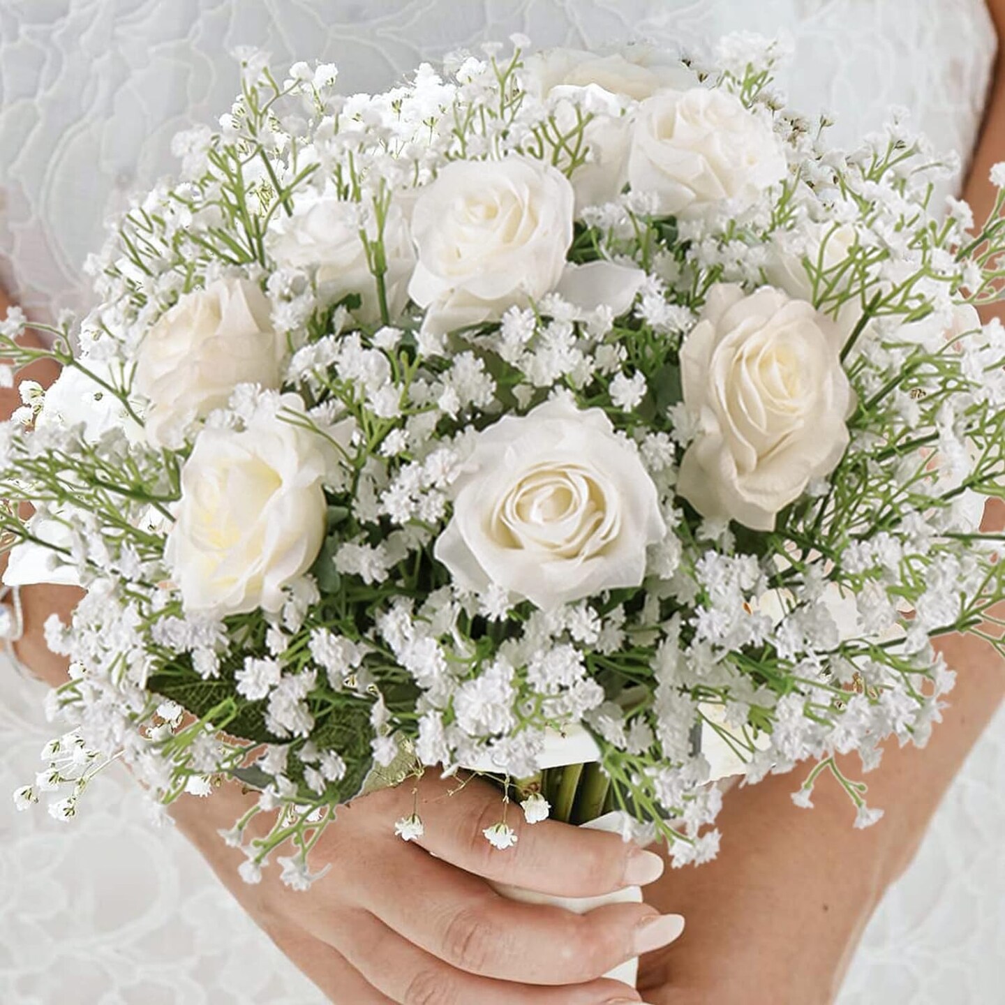 Artificial Baby&#x27;s Breath Flowers Bouquet 15 Pieces