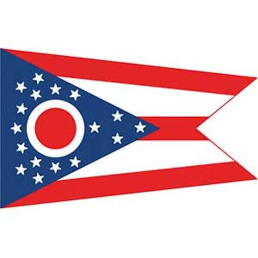 Ohio Flag with Grommets 2ft x 3ft