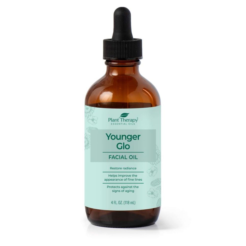 Plant therapy - Younger Glo Facial Oil for Aromatherapy, Essential Oil or Massage use, 4 oz