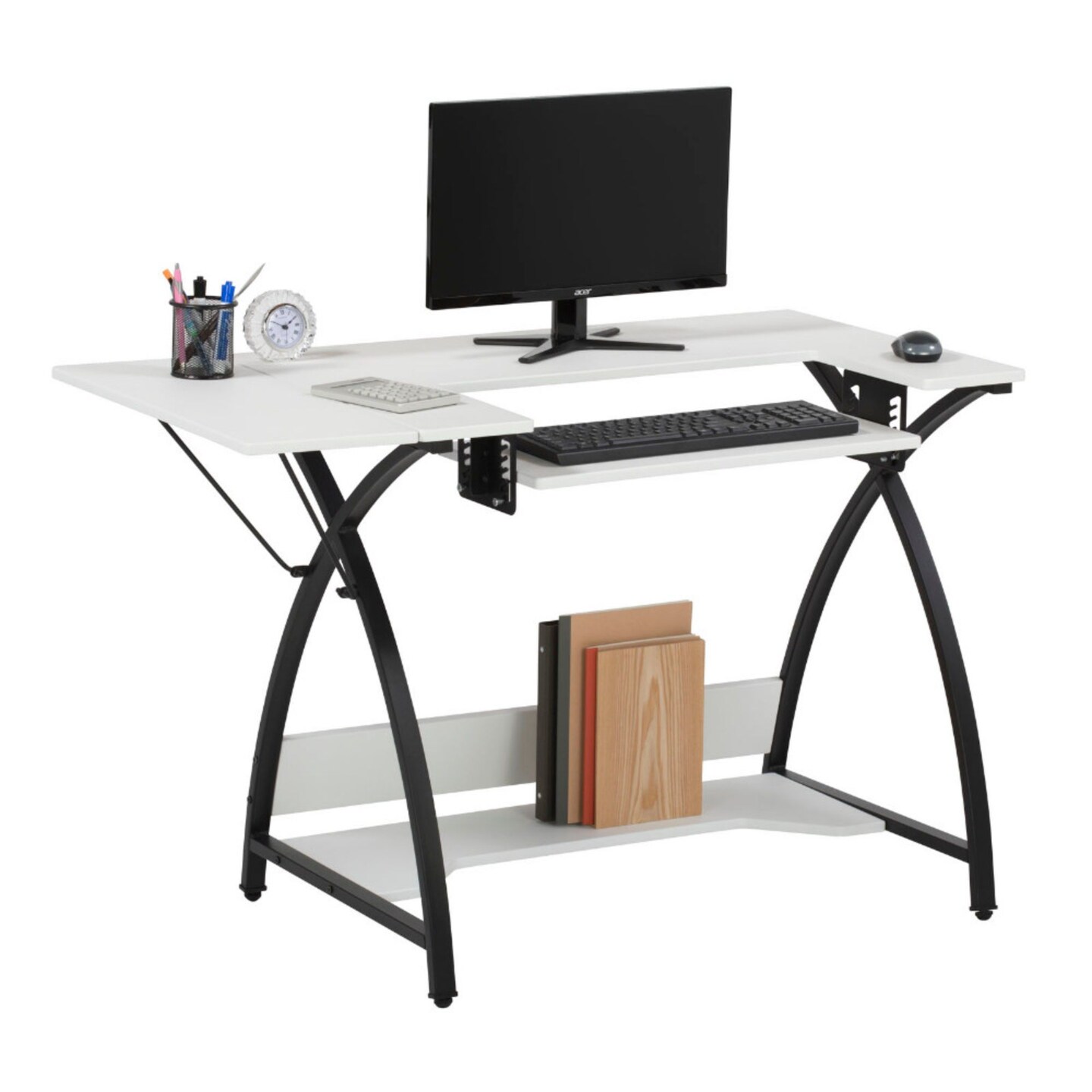 Comet Hobby And Sewing Table In Black / White