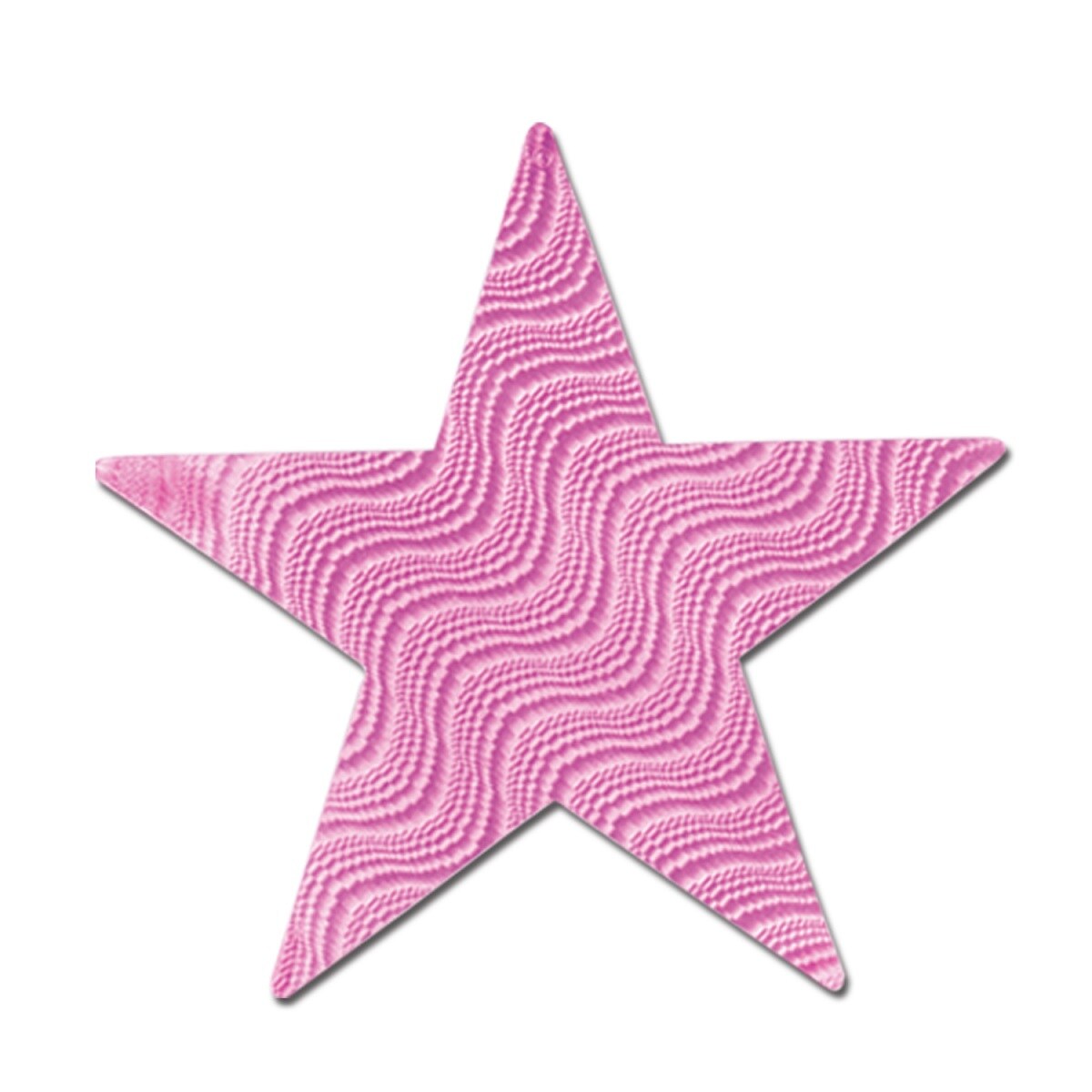 Beistle Club Pack of 72 Princess Themed Pink Embossed Foil Star Cutout Party Decorations 5"